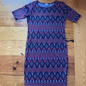 LuLaRoe Julia Dress - Medium